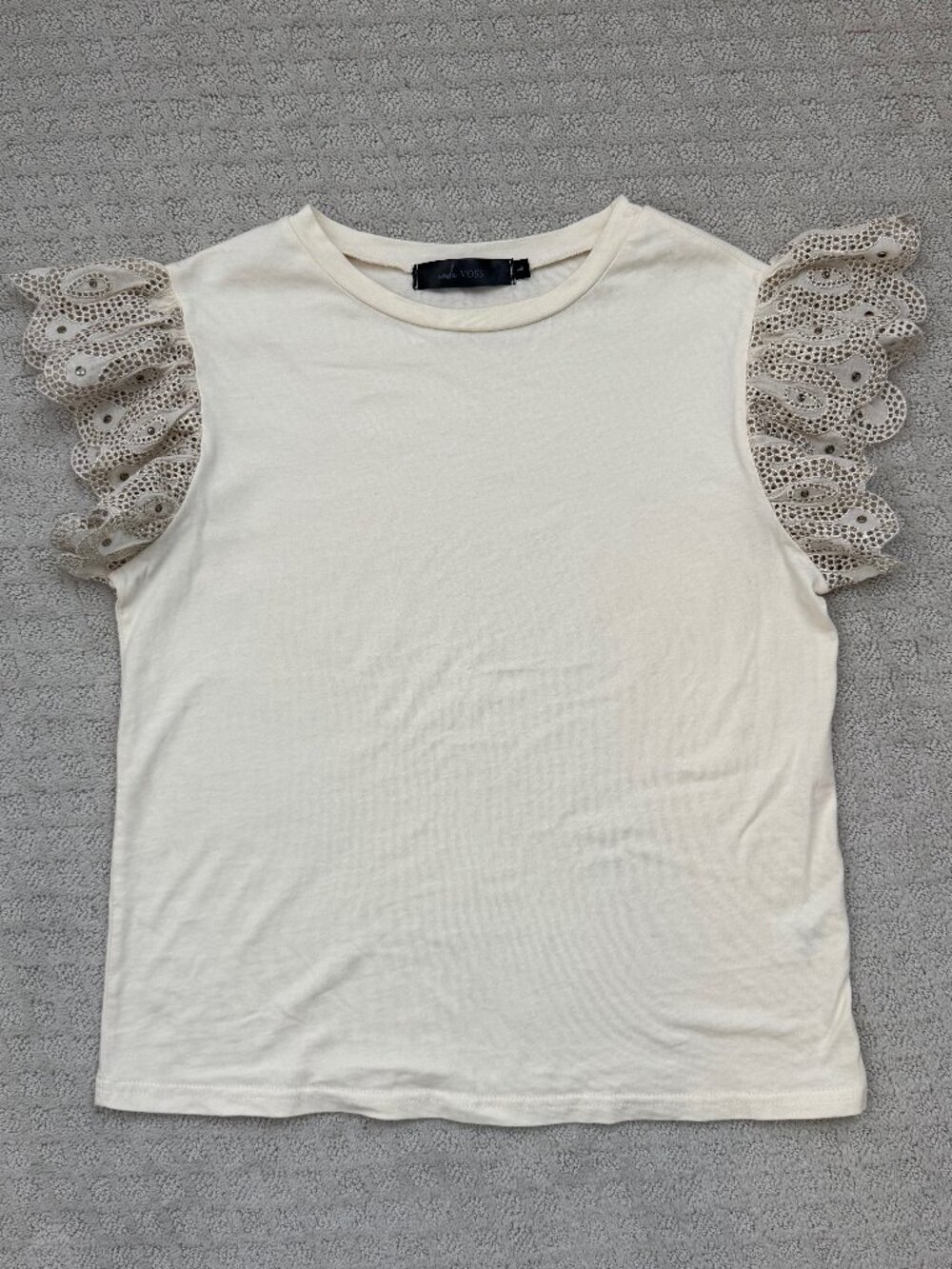 Wade Voss Flutter Sleeve Top